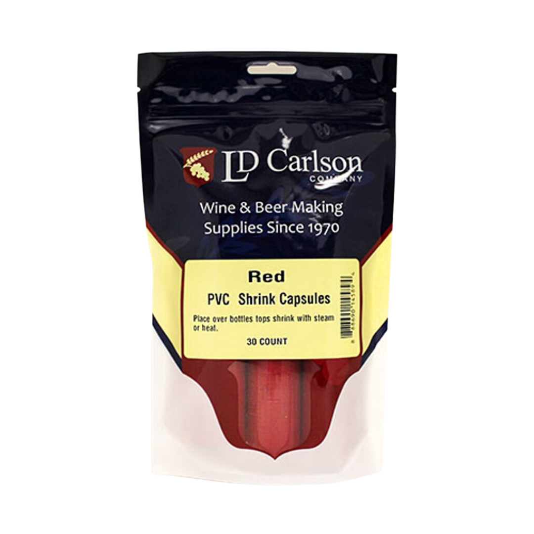 Red Shrink Capsules 30 ct BrewCity Homebrew Supply